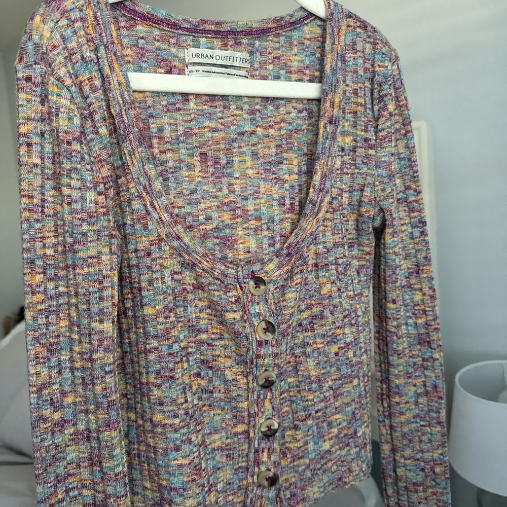Urban Outfitters Colorful Knit Cardigan